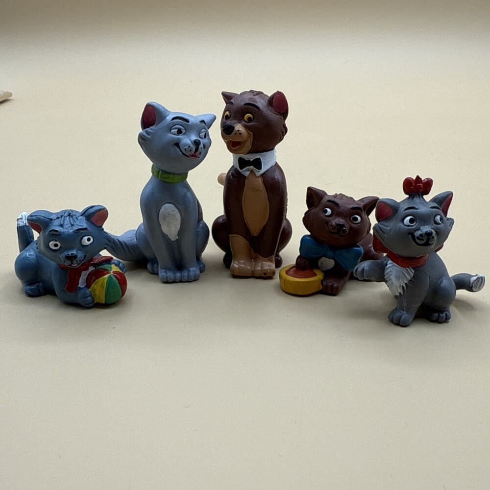 RARE ARISTOCATS Disney figurines Spain 1980s Lot Family Collectible